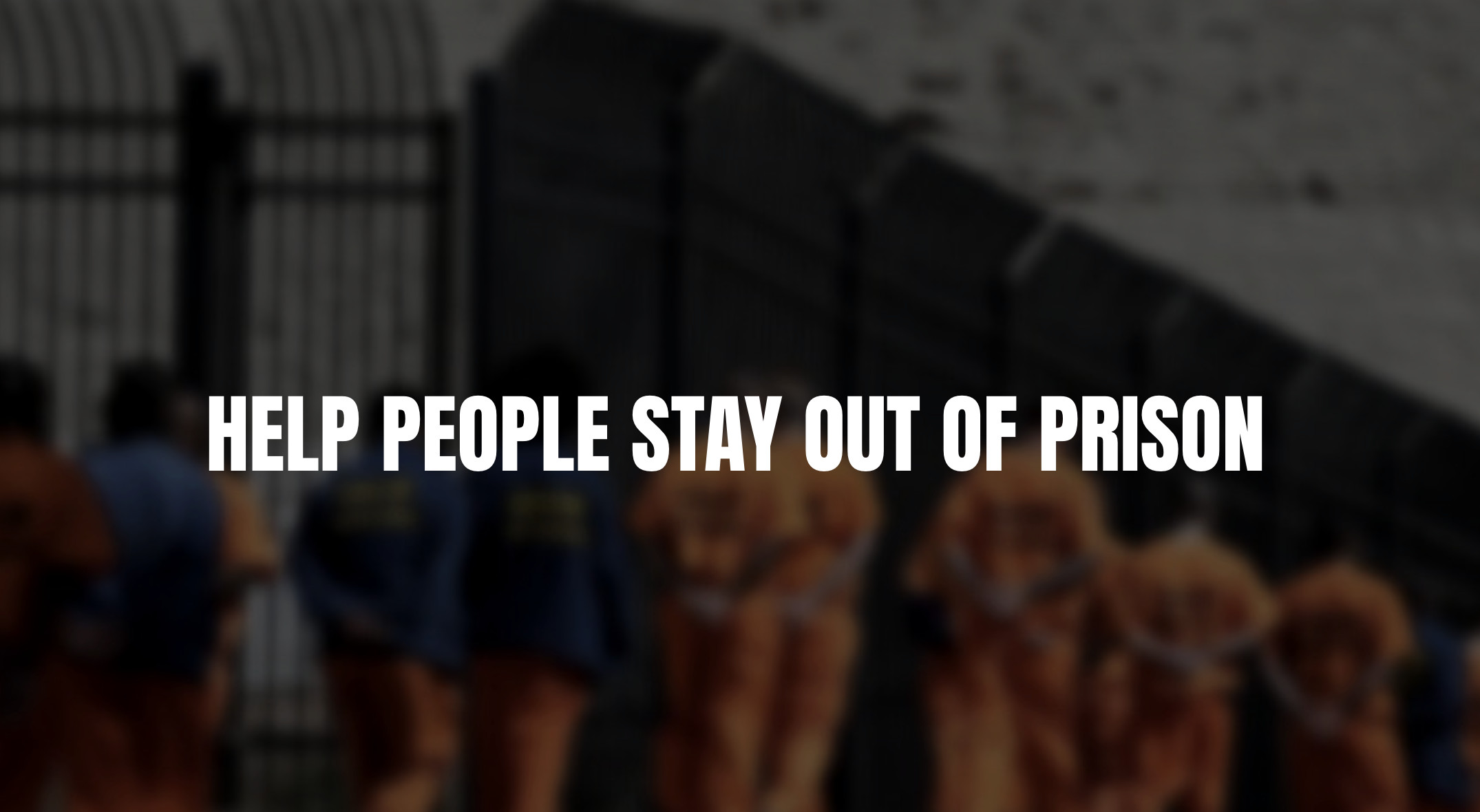 A preview of the Education for the Convicted website homepage.